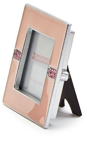 Pink Mini Enamel And Jewels Square Photo Frame 2x2-in - Mellow Monkey