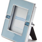 Blue Mini Enamel And Jewels Square Photo Frame 2x2-in - Mellow Monkey