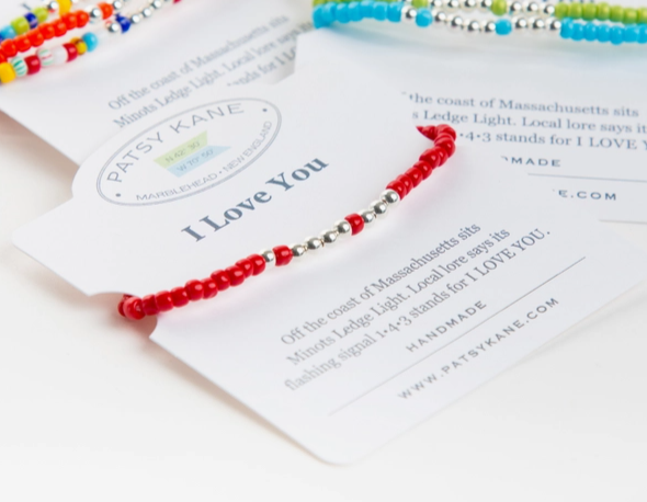 I Love You Beaded Bracelet - Mellow Monkey