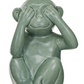 Stoneware Monkey Statue - 6-1/2-in - Mellow Monkey