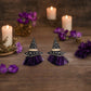 Witch Hats + Purple Fringe Halloween Earrings - Mellow Monkey