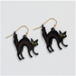 Black Cats Halloween Earrings - Mellow Monkey