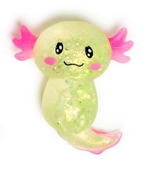 Glitter Axolotl Squishy Toy - Mellow Monkey