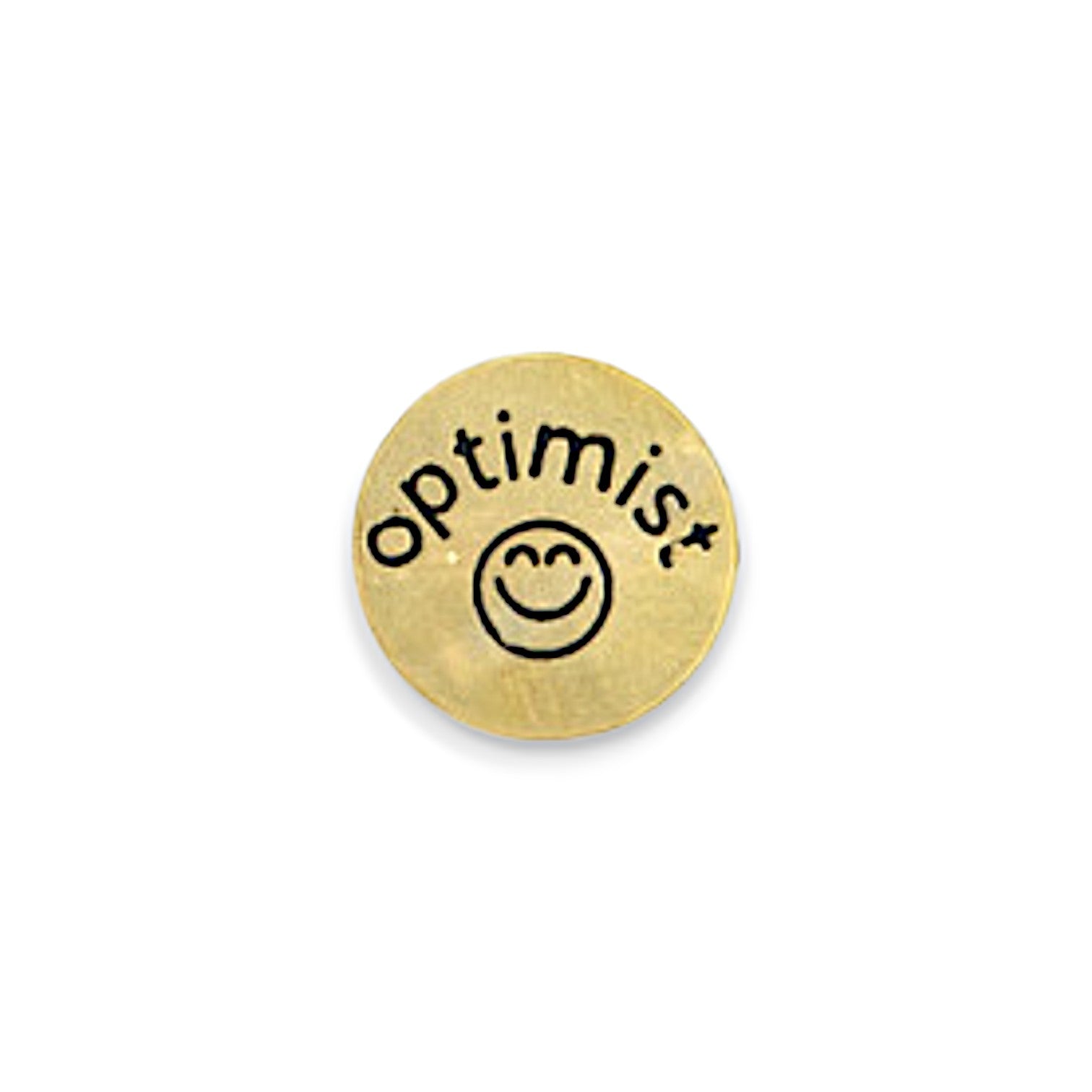 Optimist - Recycled Brass Pin - Mellow Monkey