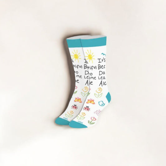 It's A Beautiful Day To Leave Me Alone - Unisex Crew Socks - Mellow Monkey