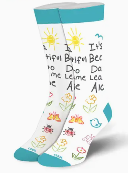 It's A Beautiful Day To Leave Me Alone - Unisex Crew Socks - Mellow Monkey