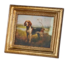 6" Vintage Bird Dog Framed Print - Mellow Monkey