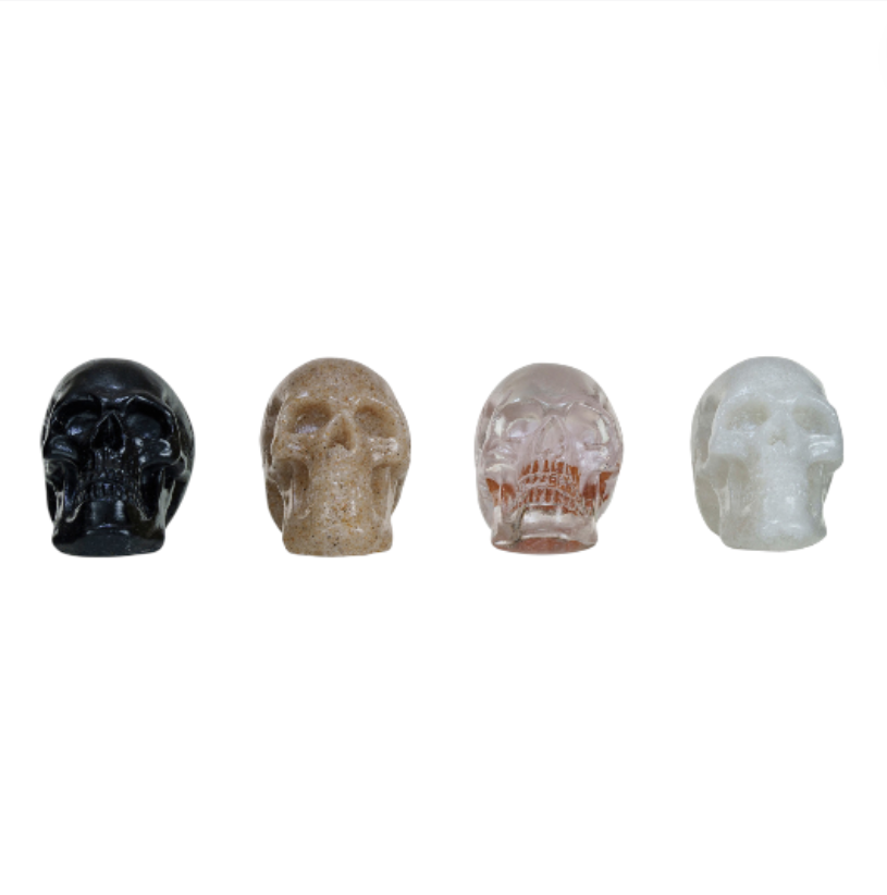 Resin Skulls - 4 Styles - 2-3/4-in - Mellow Monkey