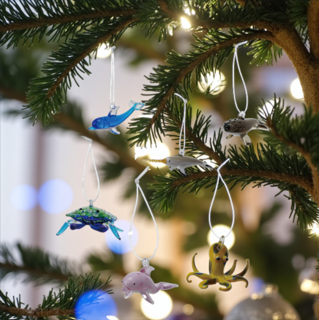 Handmade Glass Sea Life Ornament - Mellow Monkey