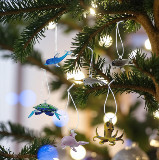Handmade Glass Sea Life Ornament - Mellow Monkey