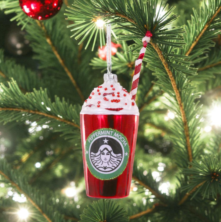 Peppermint Mocha - Cody Foster Ornament - 4-1/2-in - Mellow Monkey