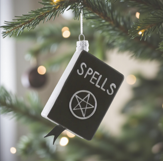 Book of Spells - Cody Foster Ornament - 3-1/2-in - Mellow Monkey