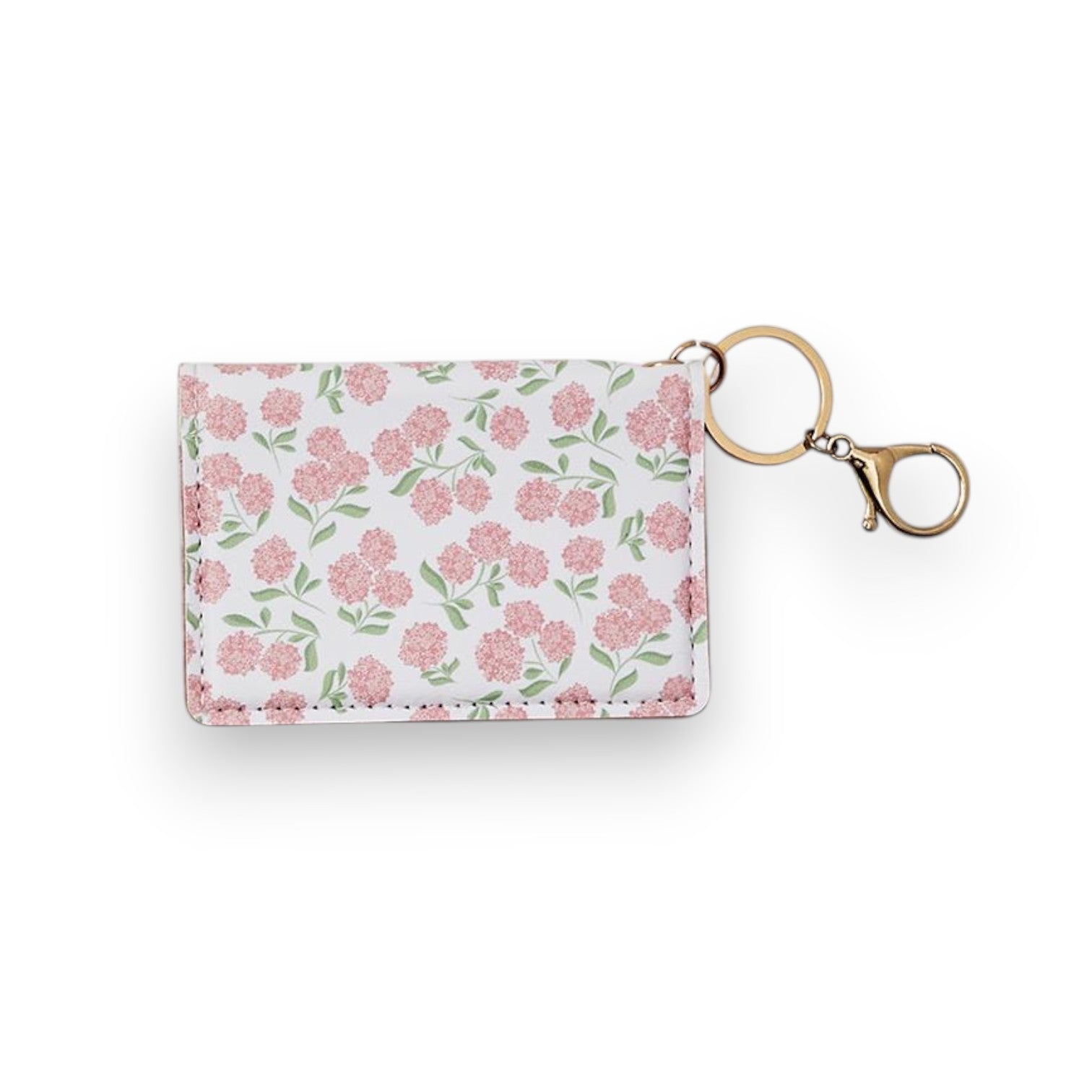Hydrangea Print ID Wallet On Keyring - Mellow Monkey