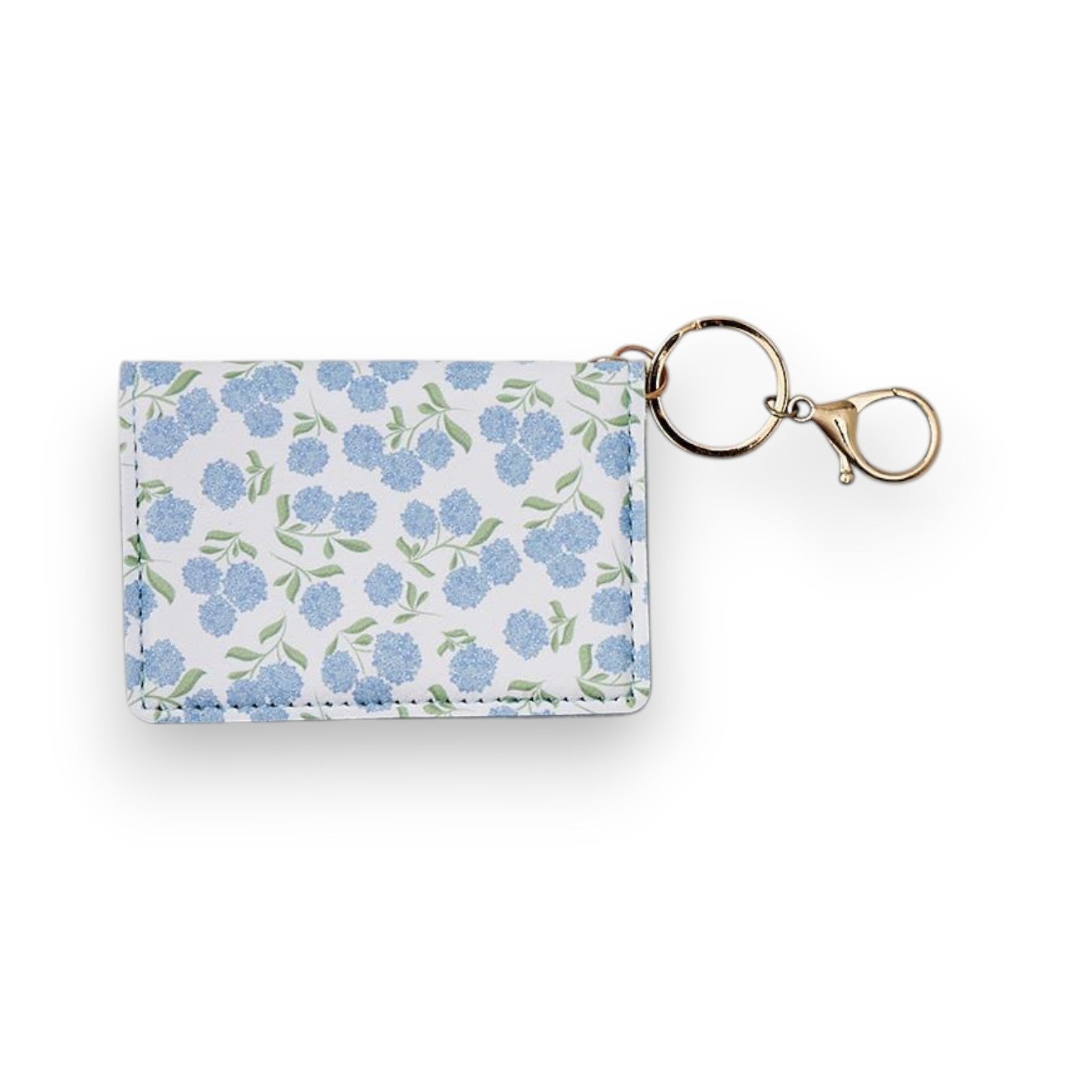 Hydrangea Print ID Wallet On Keyring - Mellow Monkey