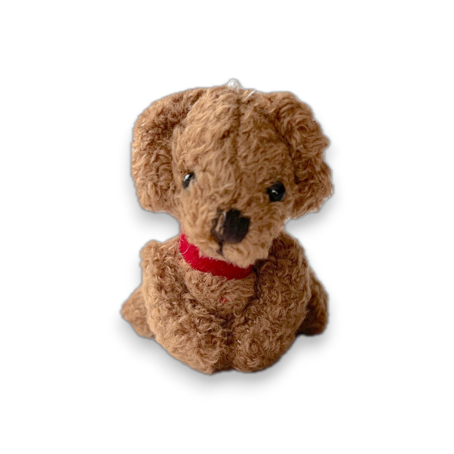 Miniature Plush Puppy Dog - Brown - Backpack Charm - 2-in - Mellow Monkey