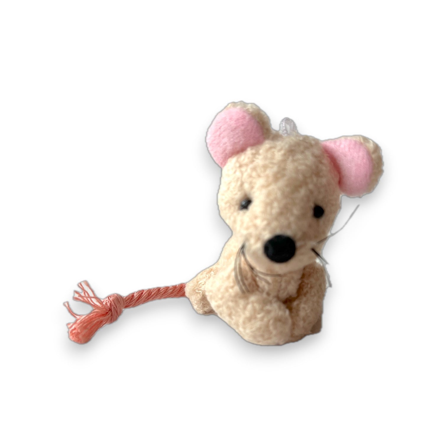 Miniature Plush Mouse - Beige - 2-in - Mellow Monkey