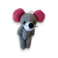 Miniature Plush Mouse - Gray - Backpack Charm - 1-1/2-in - Mellow Monkey