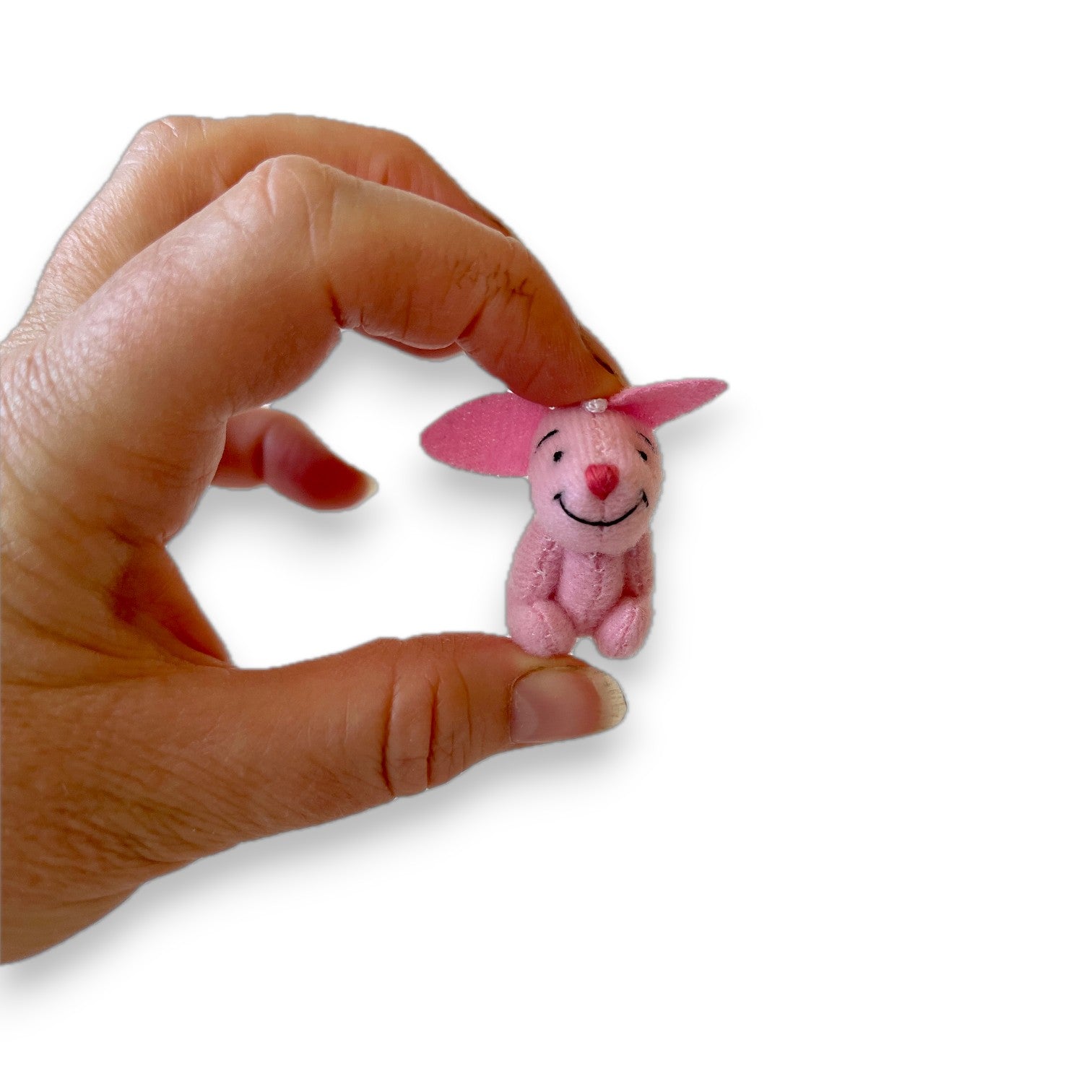 Miniature Plush Pig - Pink - Backpack Charm - 1-1/2-in - Mellow Monkey