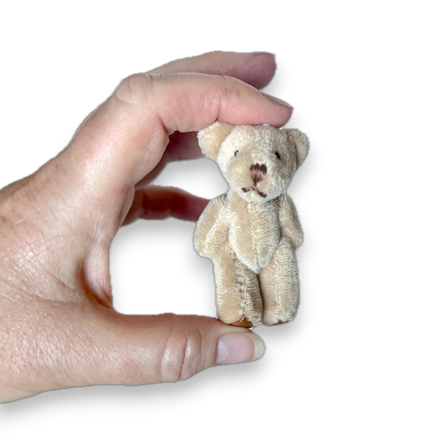 Miniature Plush Bear - Light Brown - 2-3/4-in - Mellow Monkey