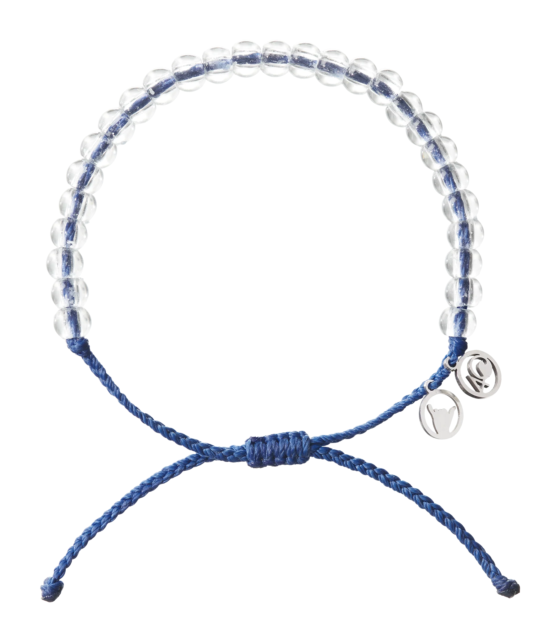 4Ocean Signature Unisex Beaded Bracelet - Blue - Mellow Monkey