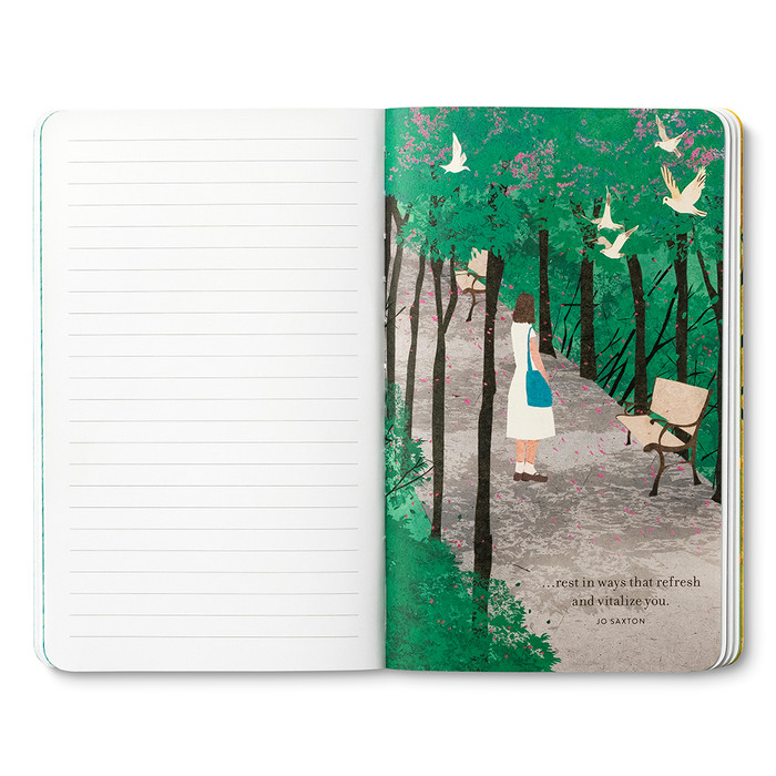 Sometimes, The Most Important Thing... - Write Now Lined Journal with Illustrations - Mellow Monkey