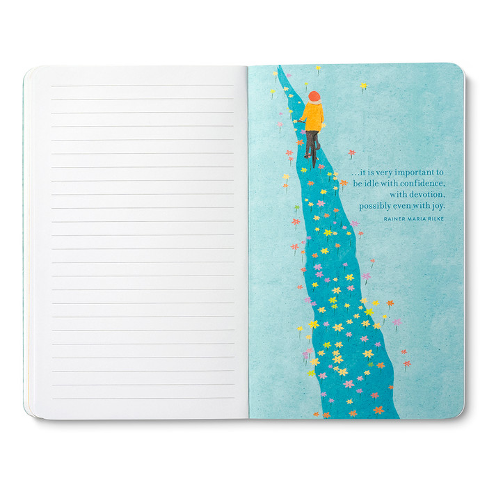 Sometimes, The Most Important Thing... - Write Now Lined Journal with Illustrations - Mellow Monkey