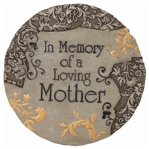In Memory Of A Loving Mother - Memorial Stepping Stone and Wall Plaque - Mellow Monkey