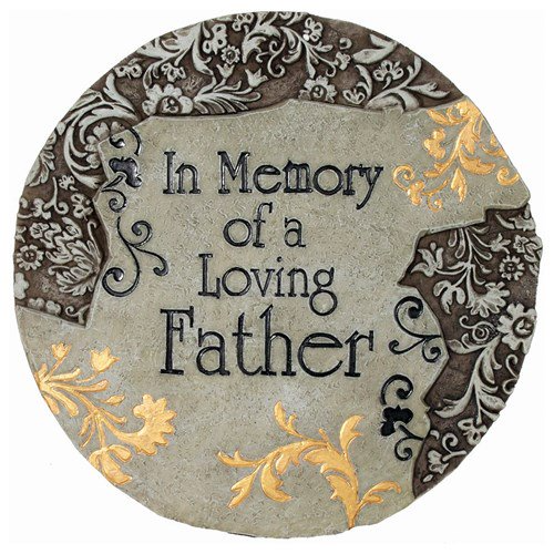 In Memory Of A Loving Father - Memorial Stepping Stone and Wall Plaque - Mellow Monkey