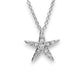 Starfish Pendant With Clear Crystals – Medium Size - Mellow Monkey