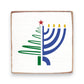 Christmas Hanukkah Wood Block - 6-in. - Mellow Monkey