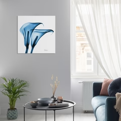 Indigo Calla Lilies - Radiographic Photography Artwork by Albert Koetsier - 24-in - Mellow Monkey