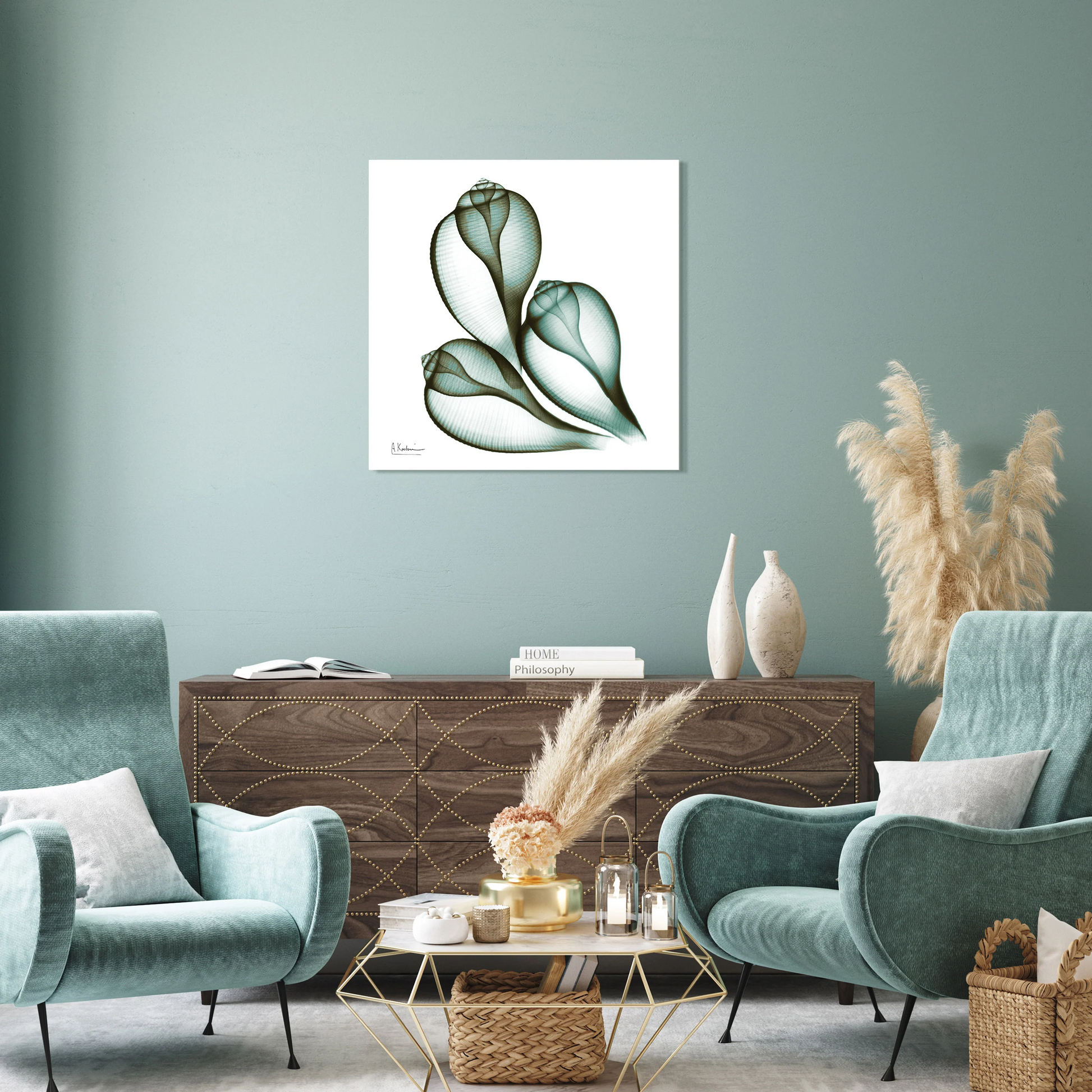 Coastal Serenity II - Radiographic Photography Artwork by Albert Koetsier - 24-in - Mellow Monkey