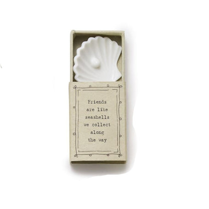 Ceramic Shell Figurine in Gift Box - Pocket Size - Mellow Monkey