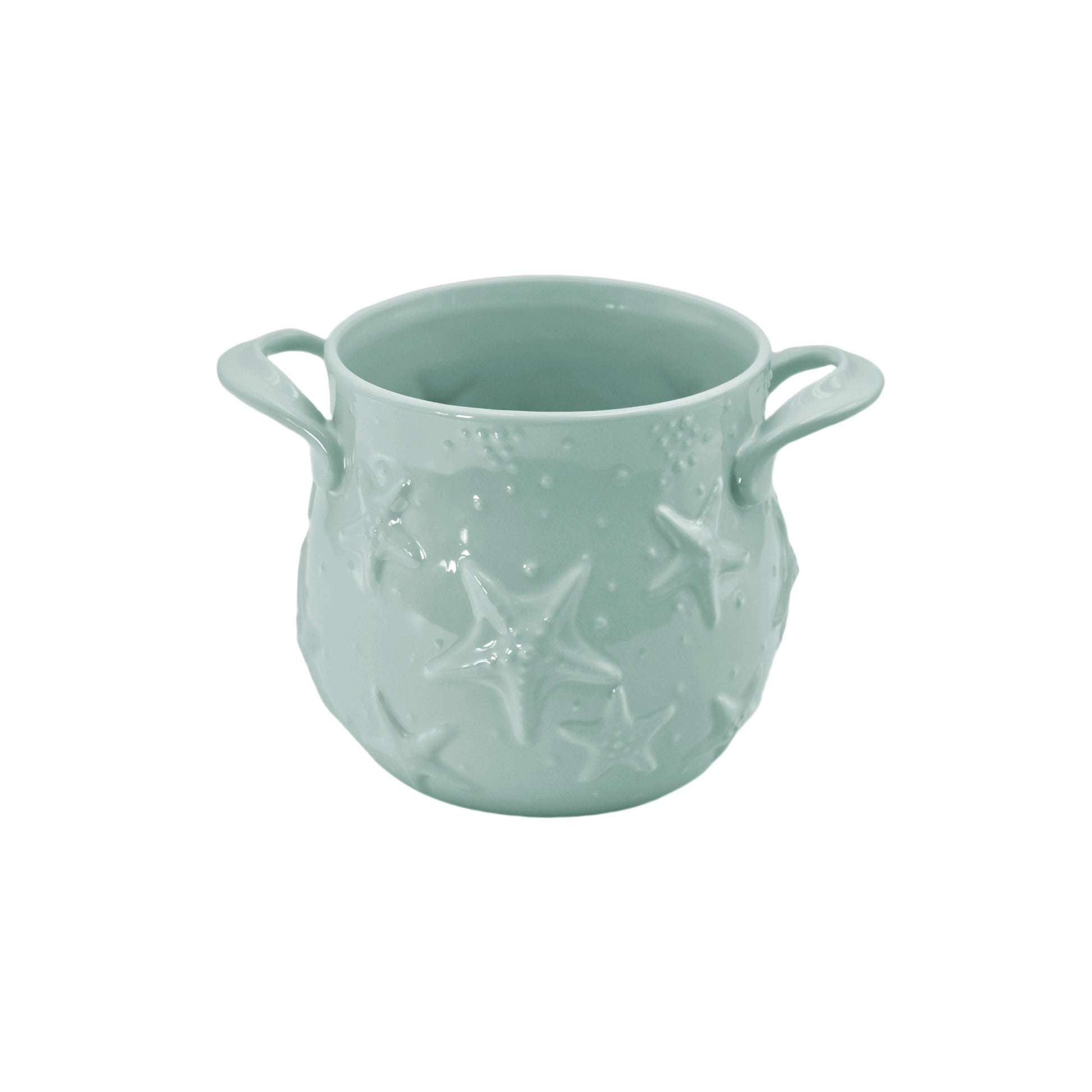 Coastal Mint XL Utensil Crock - 10-1/2-in - Temp-tations - Mellow Monkey