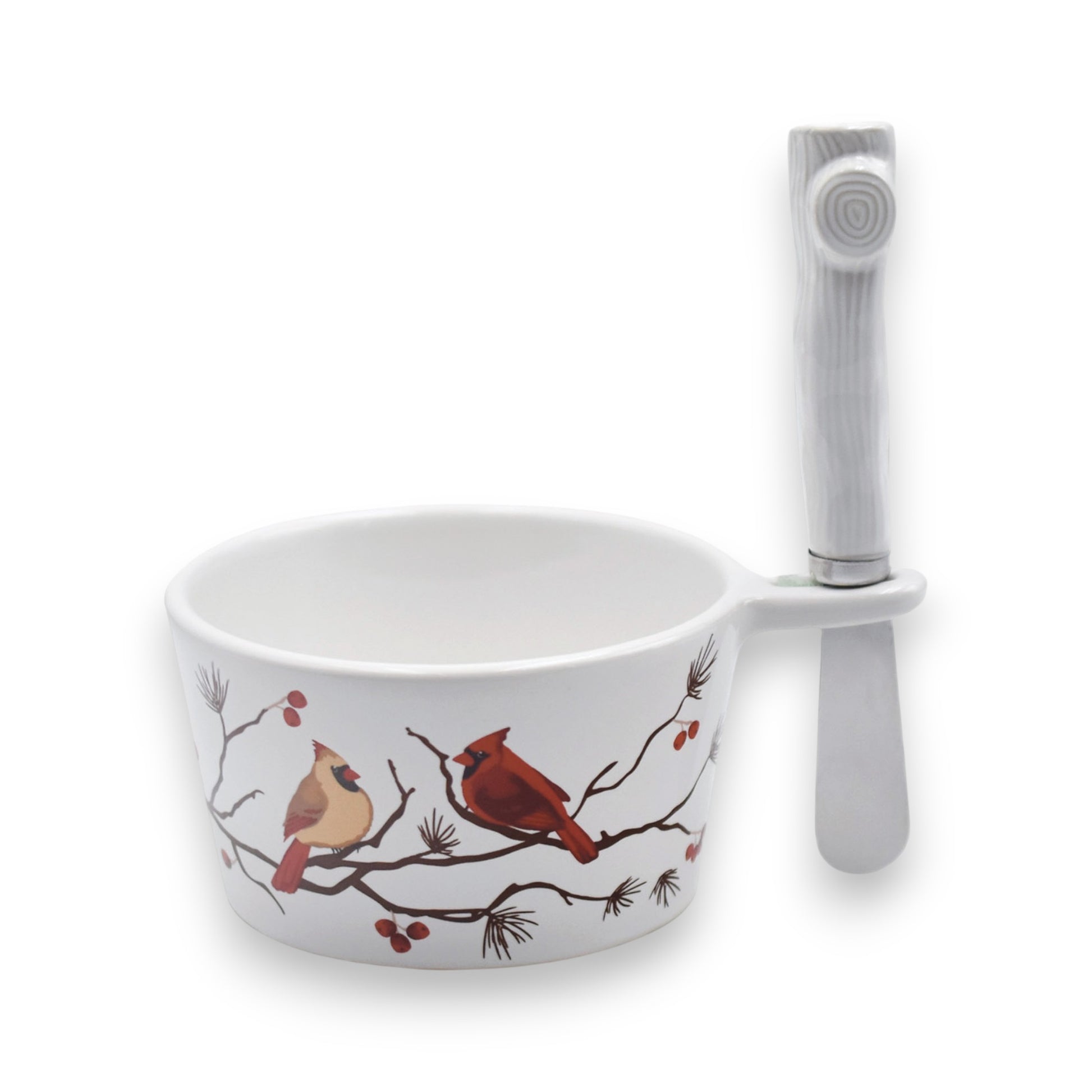Birchwood Dip Bowl with Spreader - 10-oz - Temp-tations - Mellow Monkey
