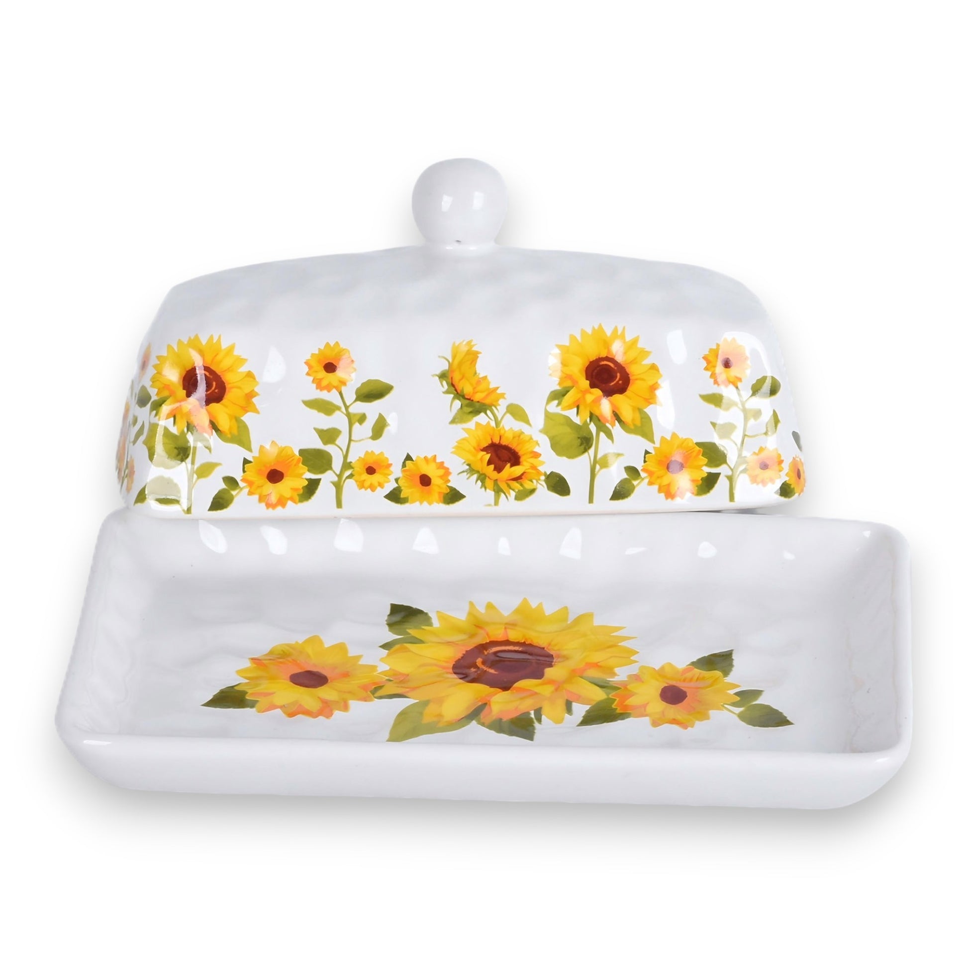 Sunflower Butter Dish With Lid - Temp-tations - Mellow Monkey