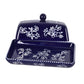 Floral Lace Blue - Butter Dish With Lid - Temp-tations - Mellow Monkey