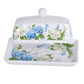 Hydrangea Butter Dish With Lid - Temp-tations