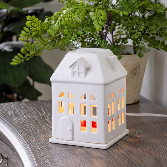 Canopy Illumination Fragrance Warmer Porcelain House - Mellow Monkey