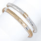 Assorted Two Hammered Silver And Gold - Bracelet - Mellow Monkey