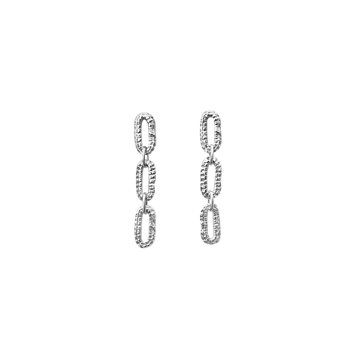 Taylor Chain Earrings - Sterling Silver - Mellow Monkey