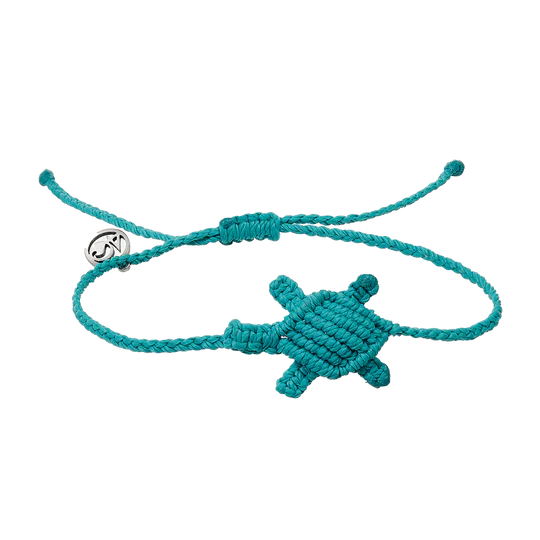 4Ocean Unisex Sea Turtle Macrame Bracelet - Turquoise - Mellow Monkey