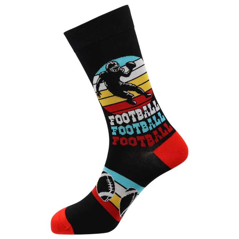 USA Football - Natural Bamboo Knit Socks - Mellow Monkey