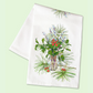 Tea Towel - Winter Pine Bouquet - 28-in - Mellow Monkey