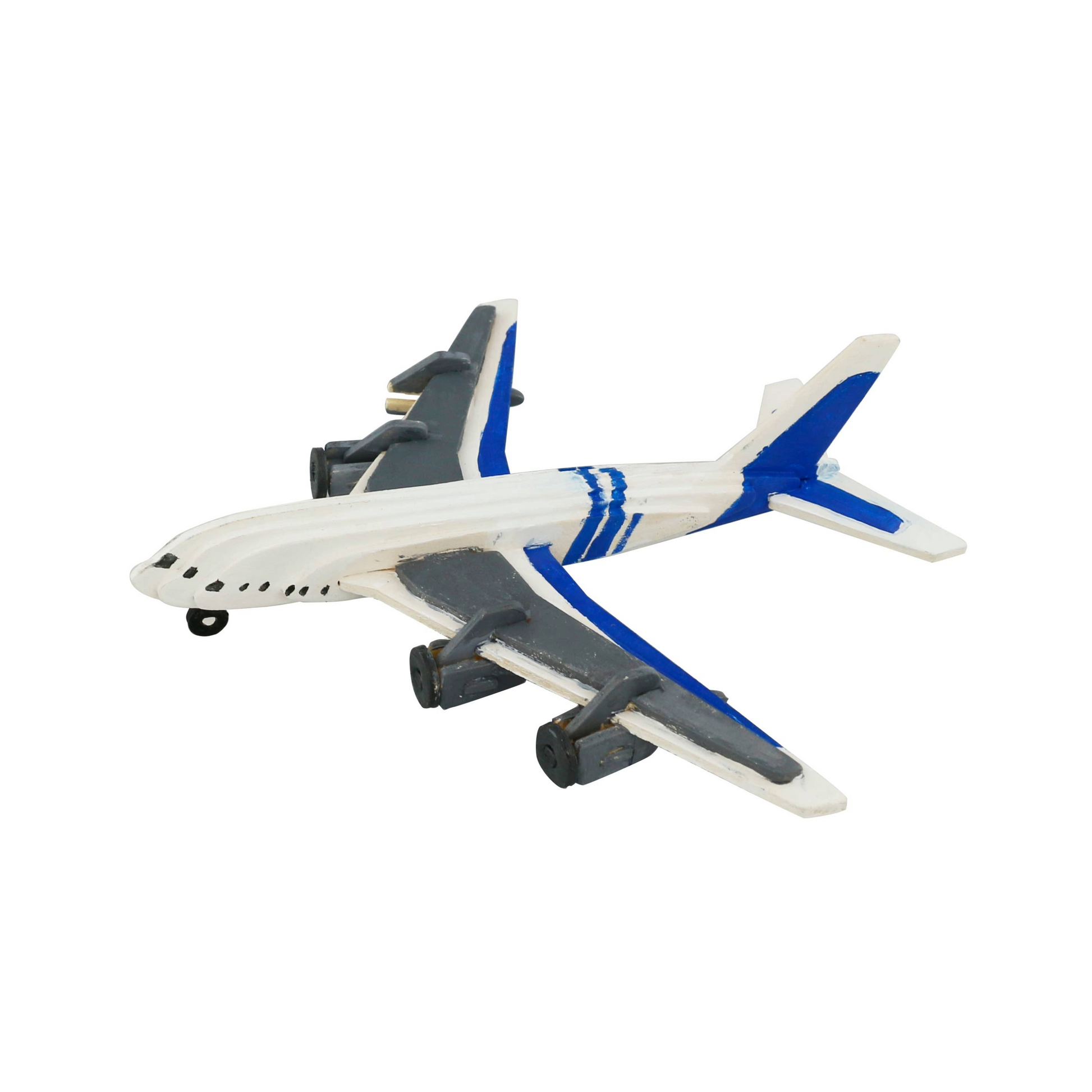 3D Wooden Puzzles (with paint) Kits: Civil Airplane - Mellow Monkey