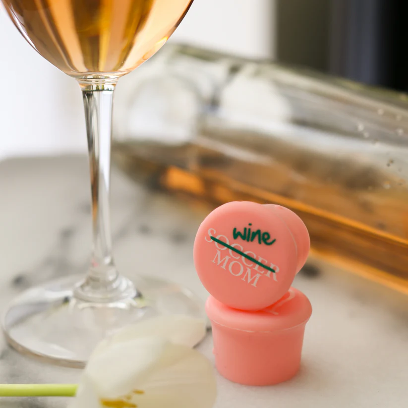 Wine (Soccer) Mom - Capabunga Wine Bottle Top Seal - Mellow Monkey
