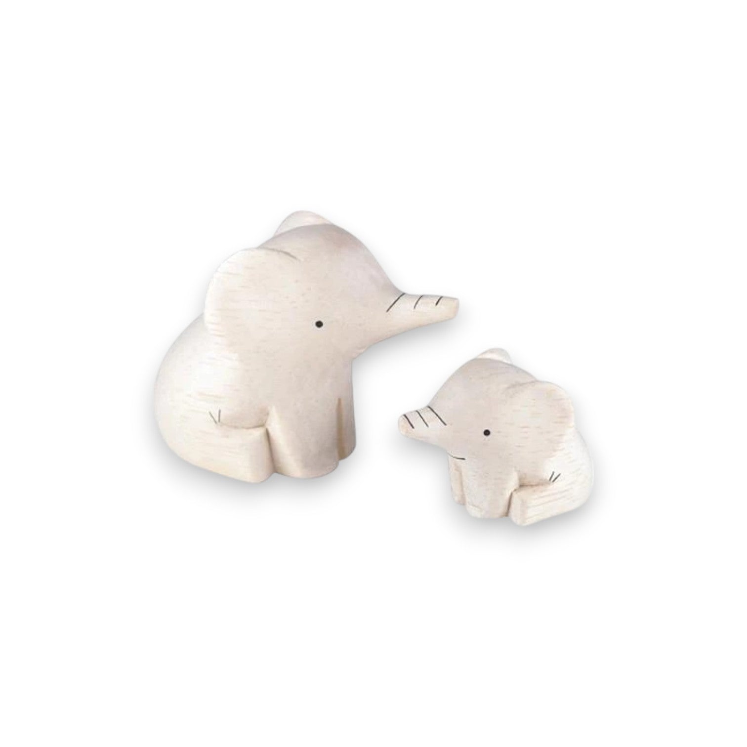 Elephant Pair - Polepole Animal Set - Mellow Monkey