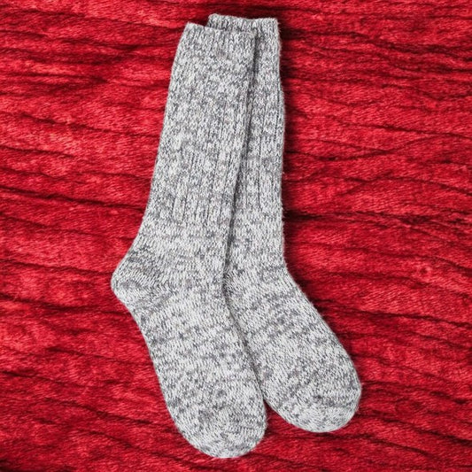 World's Softest Socks - Ragg Crew - Ribbed Leg - Rocky - Mellow Monkey