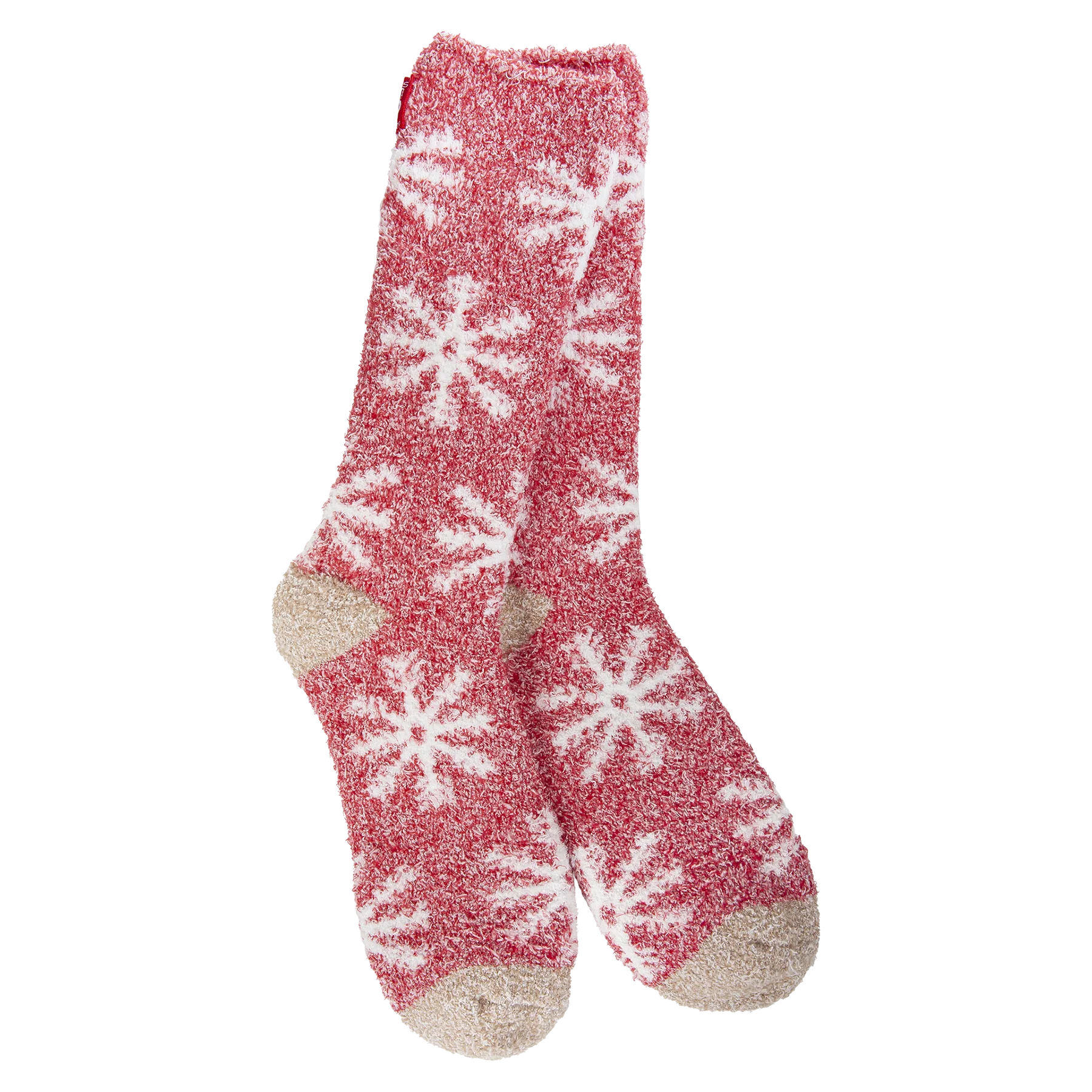 World's Softest - Cozy Crew Socks - Snowflakes - Mellow Monkey