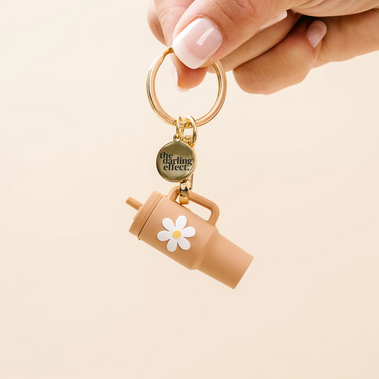 Sandstone Tiny Tumbler Keychain - Mellow Monkey